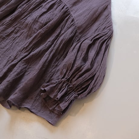 suzuki takayuki　puff-sleeve pullover　S231-05  twilight gray