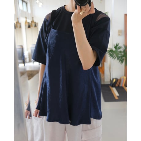 NAKAGAMI ｜ メッシショルダーTシャツ
