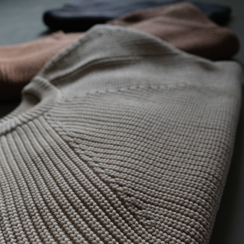 BATONER Men SIGNATURE CREW NECK Ivory BN-21FM-0