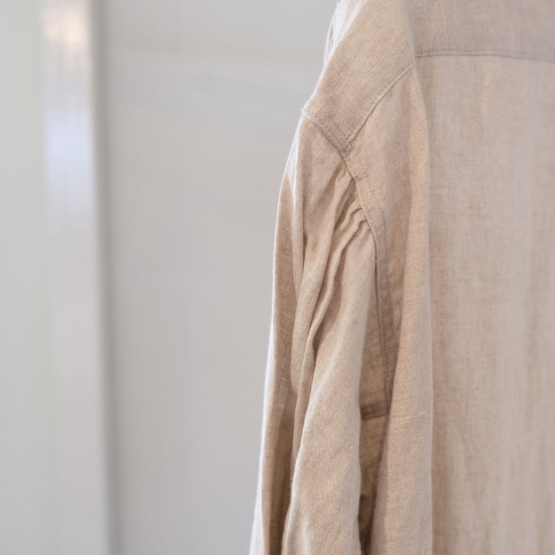 Suzuki Takayuki リネンロングシャツ suzuki takayuki long shirt white T002-01 | geep