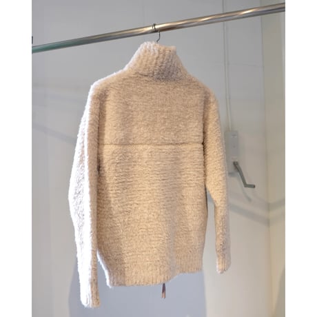 BATONER  MEN SHETLAND BOA ZIP UP BLOUSON