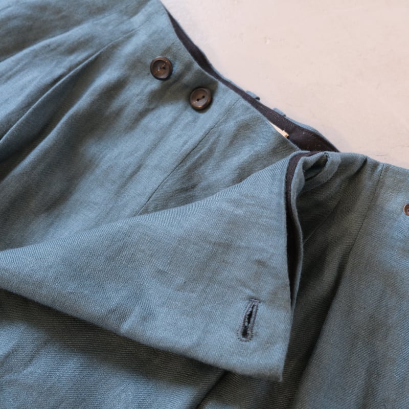 suzuki takayuki wrapped pants A241-28 brine blu