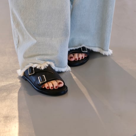 BEAUTIFUL SHOES  DOUBLE BELT SANDALS(VIBRAM TILE MORFLEX)