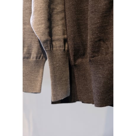 BATONER   Women  BABY WOOL CREW CARDIGAN