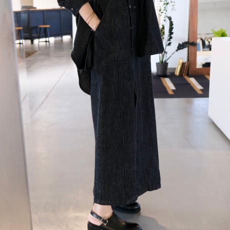 SERGE de bleu	 DDM-63D-CEA  SALOPETTE SKIRT