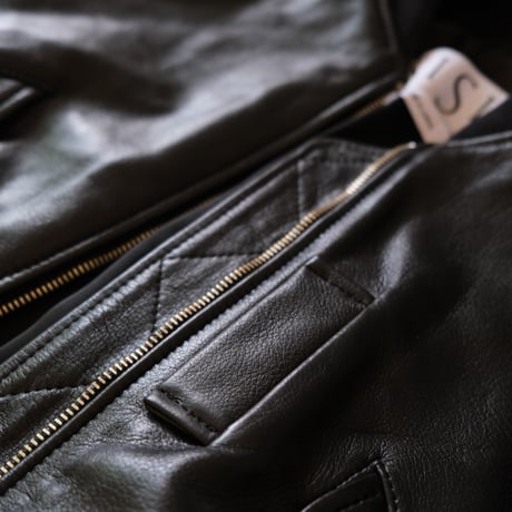 SISII　シシ　SISII×大草直子　L-2B　Leather Flight Jacket　　BLACK