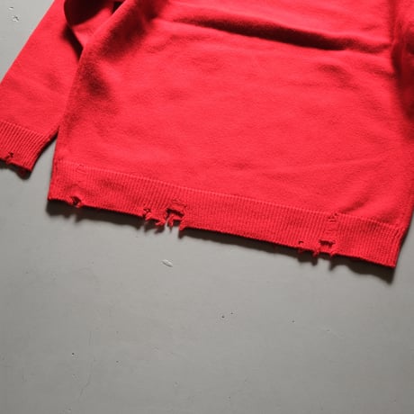 THOMAS MAGPIE　damage crew neck knit【2223709】