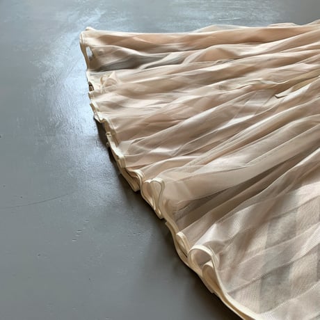 THOMAS MAGPIE 　long tulle skirt stripe　2201605