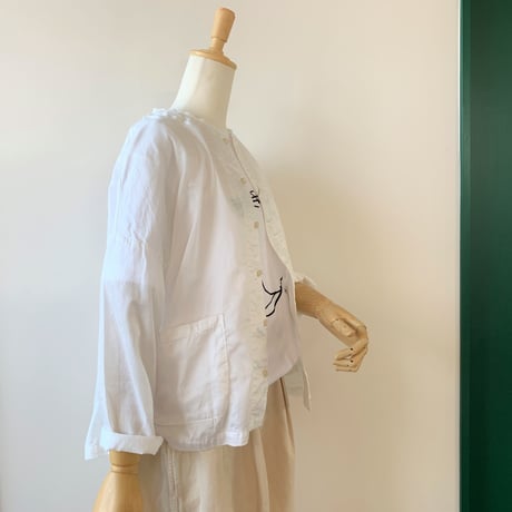 HARVESTY 　ATELIER SHIRT（アトリエシャツ）A31801　WHITE
