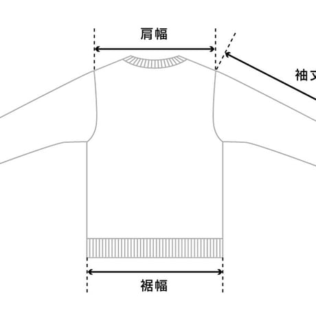 BATONER　Men DEGREASE INLAY CREW NECK　BN-22SM-017