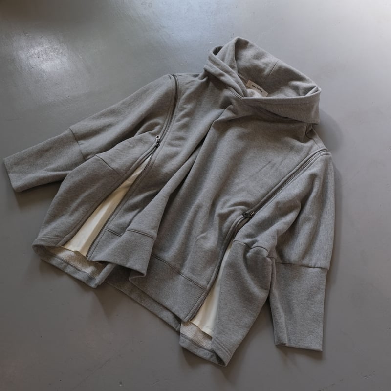 NAKAGAMI ナカガミ 2WAYデザインパーカー M0121A0037 GRAY | geep