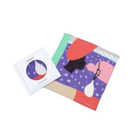 YARN&COPPER   Double gaze Organic cotton  'Gossip' ハンカチ