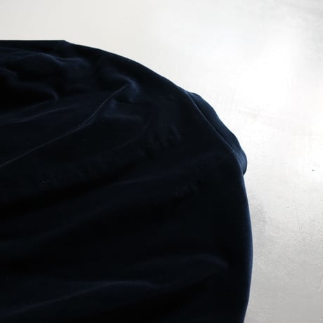 SINME　 ベルベットブルゾン　NAVY　S21AW-09