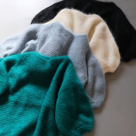 THOMAS MAGPIE　mohair silk volume sleeve knit【2223710】