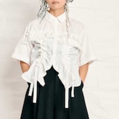 Thomas Magpie T/C Broad ruffle shirt  2252114