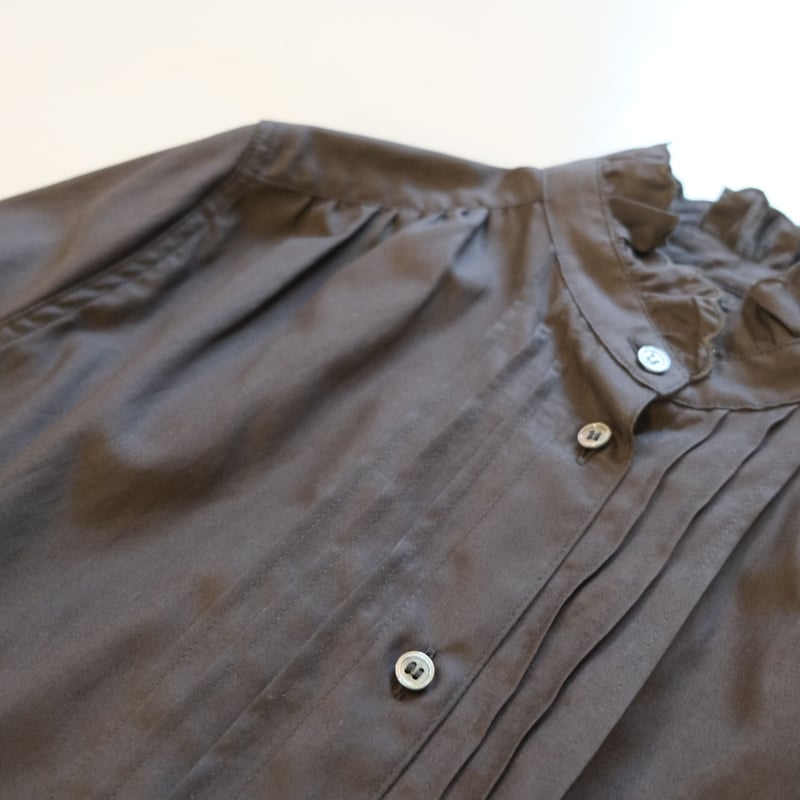 SINME スカラエンブロイダリーシャツ ホワイト/ブラック | geep