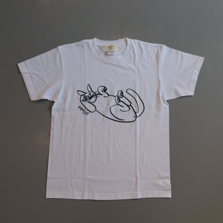 HARVESTY   PRINTED T-SH【CAT】 プリントTee CAT   A52105