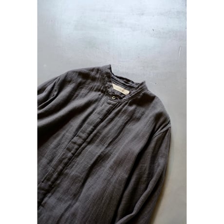 suzuki takayuki   frayed coat  slate grey