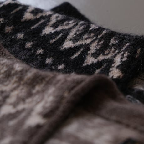 BATONER　Men MOHAIR JAQURD CARDIGAN 　BN-22FM-051