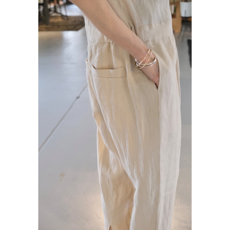 SINME Vネックオールインワン SS16-12 キナリ | geep