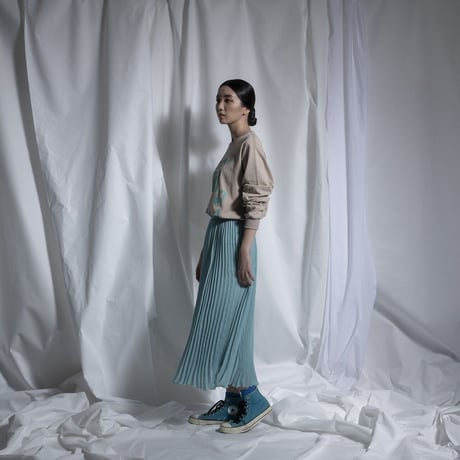 THOMAS MAGPIE   sheer voile pleats skirt【2211605】