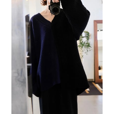 Thomas magpie    bicolor aran knit