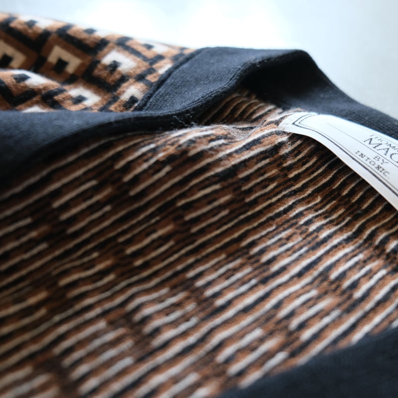THOMASMGPIE トーマスマグパイ BLOCK W JACQUARD CARDIGAN THOMASMGPIE トーマスマグパイ BLOCK W JACQUARD CARDIGAN
