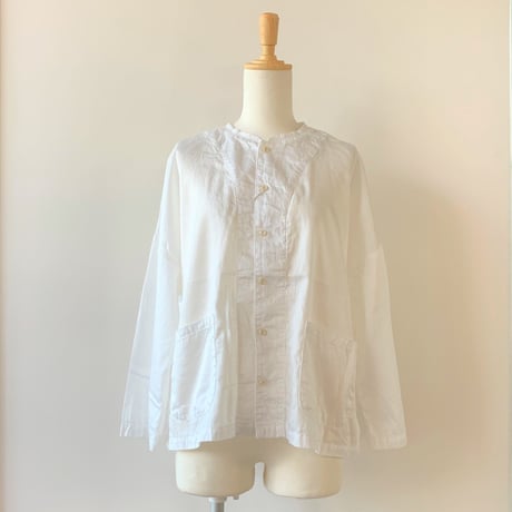 HARVESTY 　ATELIER SHIRT（アトリエシャツ）A31801　WHITE