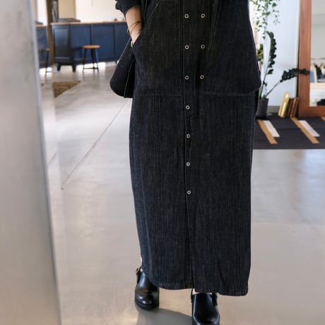 SERGE de bleu	 DDM-63D-CEA  SALOPETTE SKIRT