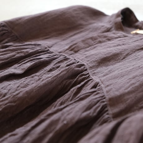 suzuki takayuki　puff-sleeve pullover　S231-05  twilight gray