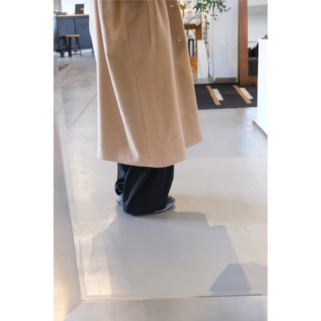Thomas magpie angora shaggy long coat  camel