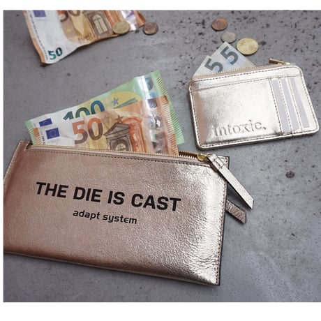 INTOXIC.  Twin long wallet champagne
