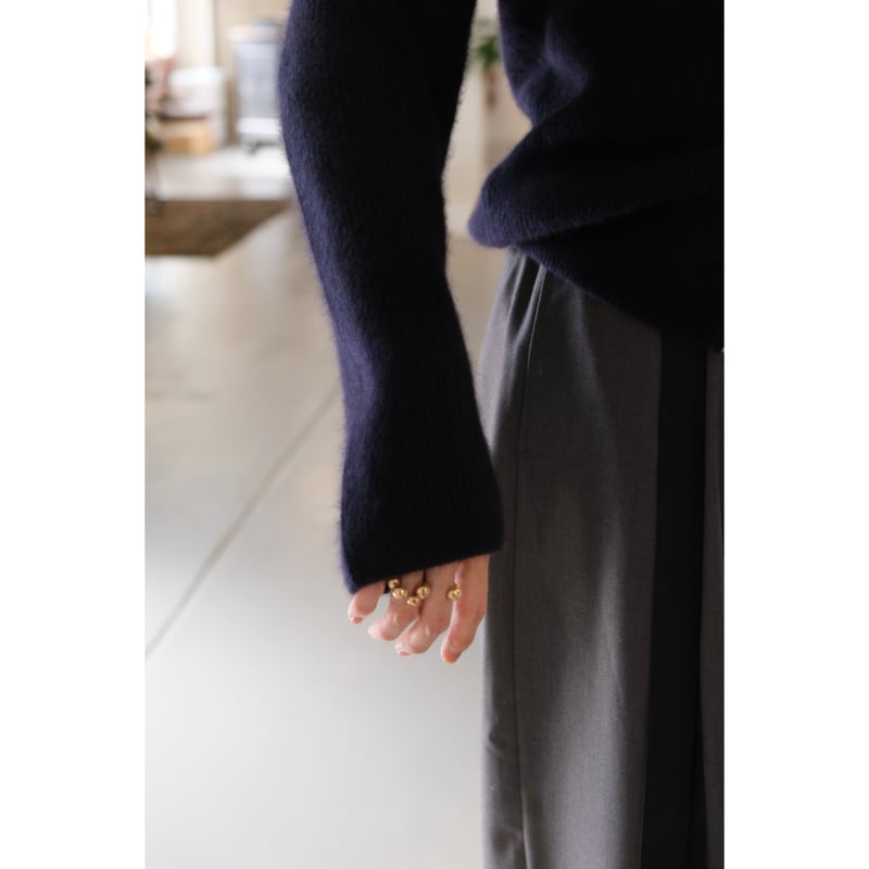 トップス BATONER Cashimere Fox Ds Knit レディース】CASHMERE FOX DRIVERS KNIT | BATONER(バトナー