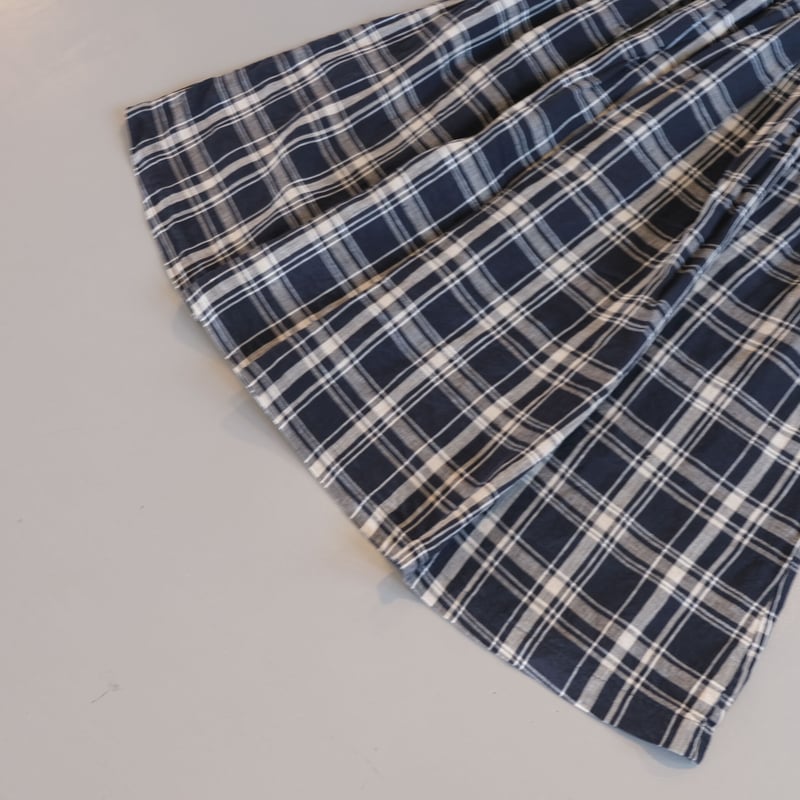 HARVESTY リネン チェック柄 ロングスカート A22102 | geep