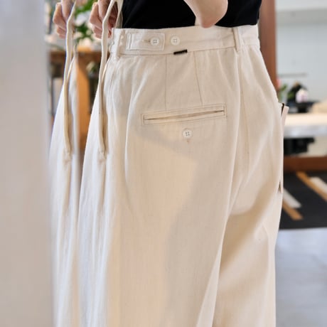 SERGE de bleu   2TUCK SUSPENDER SLACKS    CTS-52P-CEA
