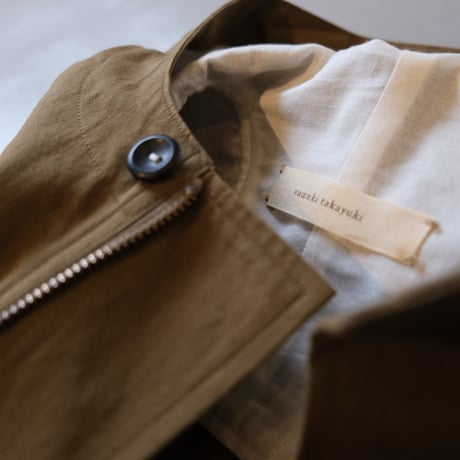 suzuki takayuki　anorak　khaki　A222-08