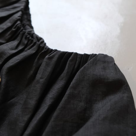 SINME　リネンオフショルダーブラウス　SS14-13