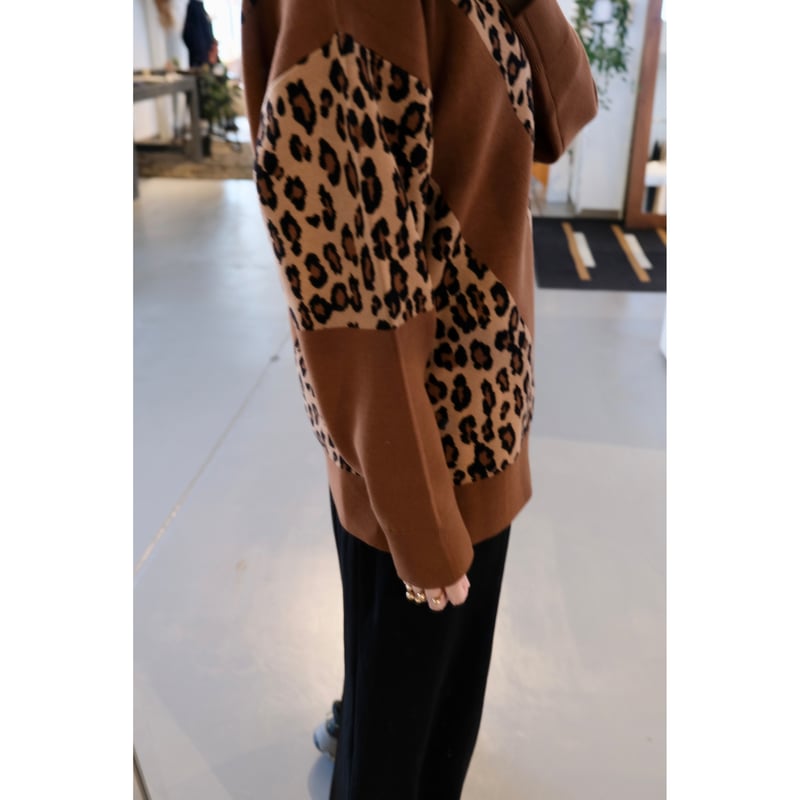 Thomas magpie reopard crewneck kint | geep