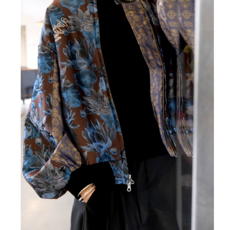 Thomasmagpie  flower Jacquard blouson