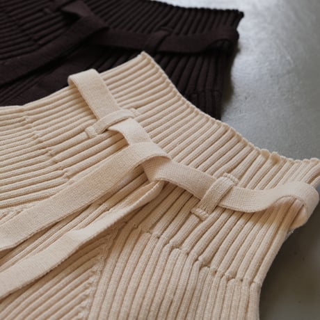 BATONER　Women SOLID WOOL RIB SKIRT BN-22FL-034