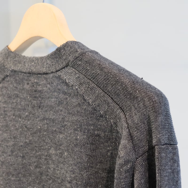 BATONER Men WASHED HIGH COUNT LINEN V CARDIGAN BATONER Men WASHED HIGH COUNT LINEN V CARDIGAN