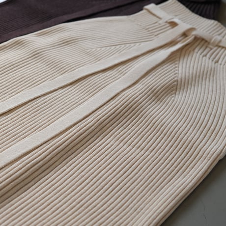 BATONER　Women     SOLID WOOL RIB SKIRT      BN-22FL-034