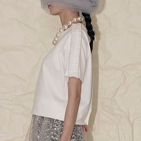 THOMAS MAGPIE  raffle sleeves top【2242802】
