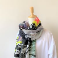 YARN＆COPPER　PARTY ALL NIGHT  リネンロングストール   　ブラック