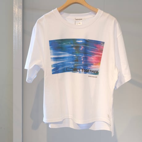 NAKAGAMI カラープリントTシャツ Lady's size  N0124A0032B