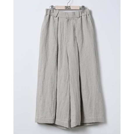 M53. BELTED SUPER WIDE PANTS (LINEN)