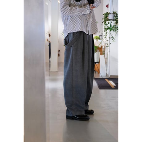 SINME　SS15-07  ウールサスペンダーパンツ　グレー