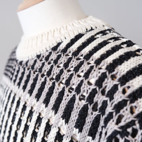BATONER　BN-23SM-020　Men MIX YARN CREW NECK