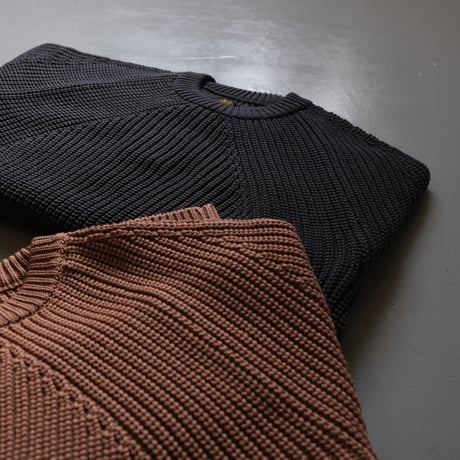 BATONER　Men SIGNATURE CREW NECK　Dull Orange　BN-21FM-023
