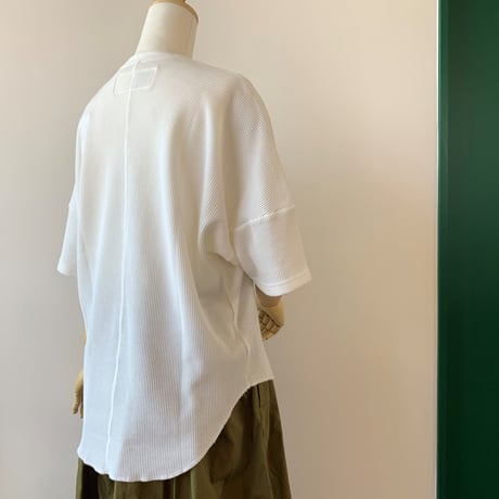 HARVESTY   WAFFLE BIG T-SH（ワッフルビッグTシャツ） WHITE　A51904
